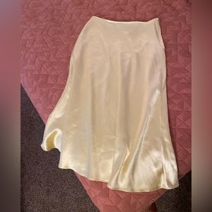 Zara long satin skirt